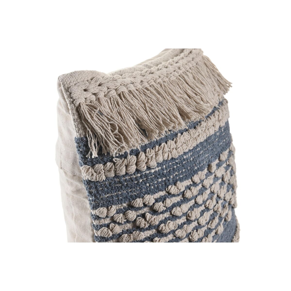 Kussen DKD Home Decor Blauw 45 x 10 x 45 cm Wit Boho